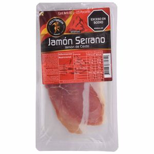 Jamón Serrano Tajado x 80 g