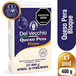 Queso pera Del Vecchio bloque 400g