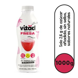 Bebida de Yogurt Vitad Fresa sin Sellos 1000 G