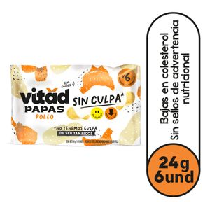 Papas Vitad Pollo 24g Pack x 6unds