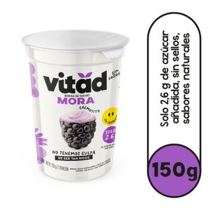 Bebida de Yogurt Vitad Mora sin Sellos 150 G