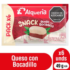 Queso Alquería con Bocadillo Snack 49 G X6 Unds