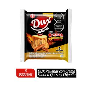 Galletas DUX con crema sabor a queso y chipotle (216 gr)