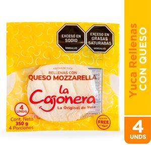 Arepa La Cajonera de Yuca con Queso 350 G X4 Unds