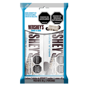 Chocolatina Hershey's Cookies & Cream 43 G X2 Unds