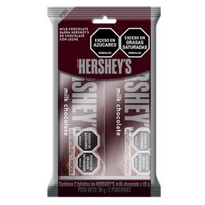 Chocolatina Hershey's Choco & Leche 43 G X2 Unds