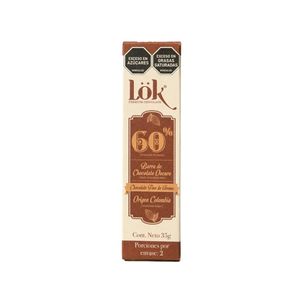 Barra Lok Chocolate 60% 35 G