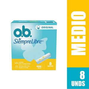 Tampón o.b.™ Original Medio x8 und