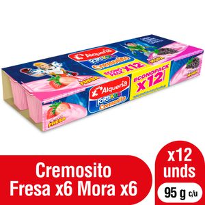 Cremosito Alquería Fresa Mora 95 G X12 Unds