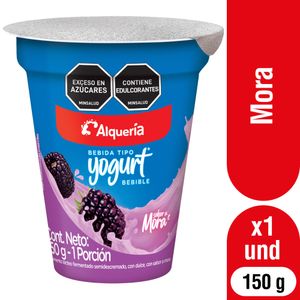 Bebida tipo Yogurt Alquería Mora 150 G