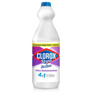 Quita Manchas Clorox Ropa 4 En 1 Para Ropa Blanca Sin Cloro 930 Ml