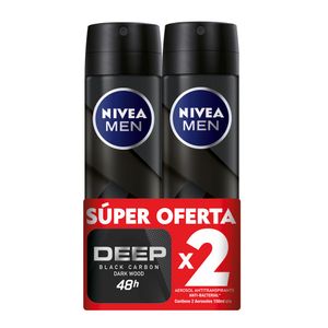 Desodorante NIVEA men black carbón spray (300 ml)