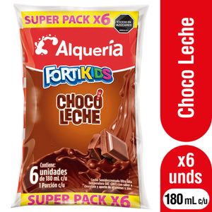 Leche Alquería Chocoleche 180 Ml X6 Unds