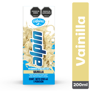 Leche Alpina Uht Saborizada Vainilla 200 G