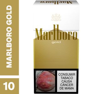 Cigarrillo Marlboro Gold Cajetilla X10 Unds
