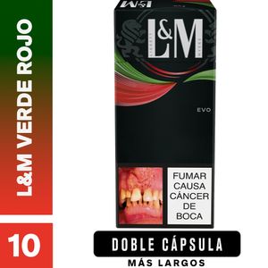 Cigarrillo L&M Verde Rojo Cajetilla X10 Unds