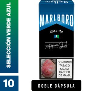 Cigarrillo Marlboro Selection Verde Azul Cartón X10 Unds