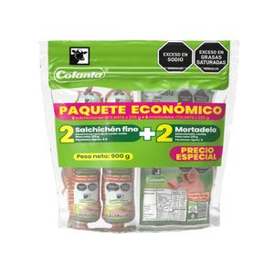 Mortadela Colanta 225 G X2 Unds + Salchicha 225 G X2 Unds