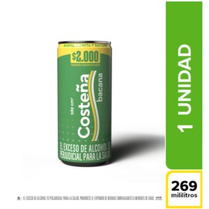 Cerveza Costeña Bacana - Lata 269ml x1
