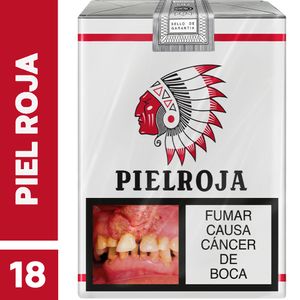 Cigarrillo Pielroja Cajeta Corriente X18 Unds