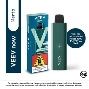 Vapeador VEEV blue menta 1800 puffs (1 und)