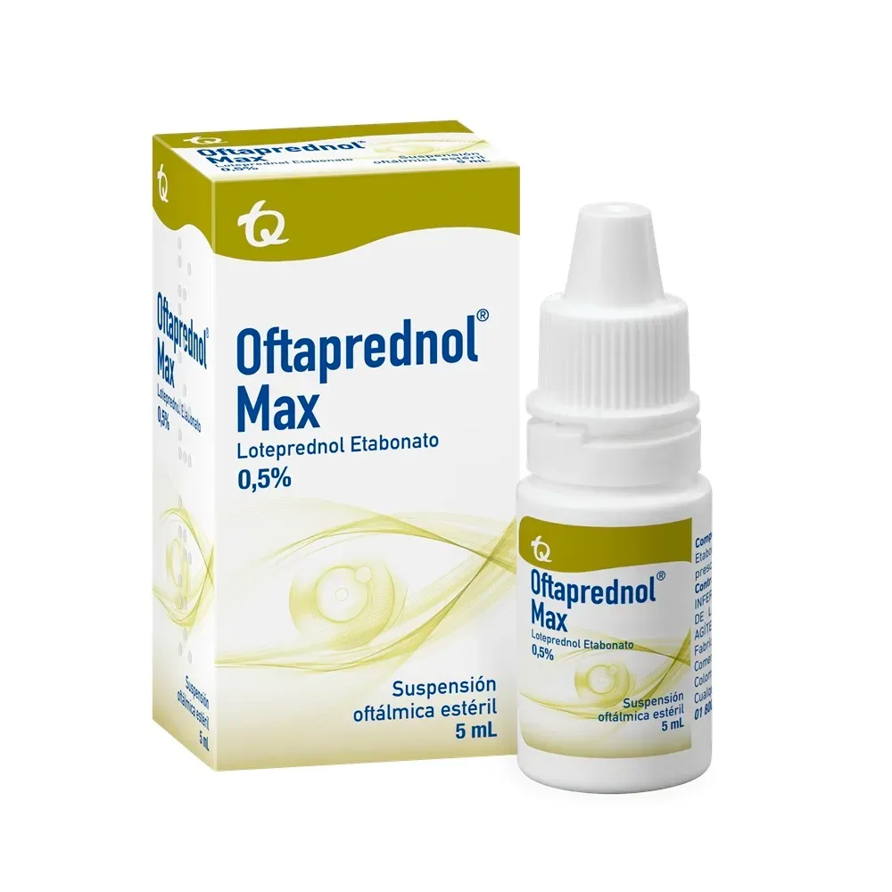 Imagen de Oftaprednol Max Vision Solución Oftálmica Estéril 5 ML OFTAPREDNOL MAX 0.5% FRASCO X 5 MILILITROS