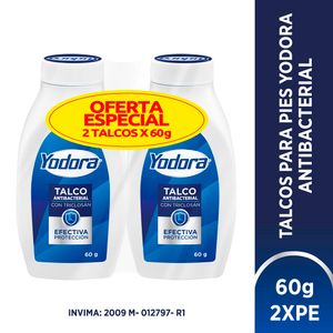 Talco Yodora 60 G X2 Unds Precio Especial