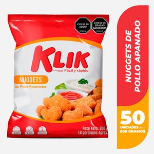 Nuggets Klik Pollo Apanado 800 G X50 Unds