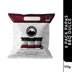 Papas Monterojo BBQ Dulce 6 Unds 25 G