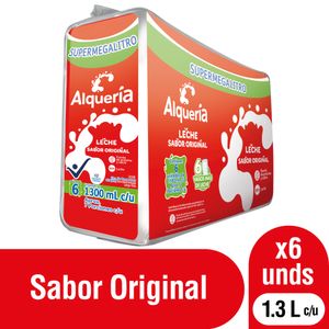 Leche Alquería Original 1,3 Lt X6 Unds
