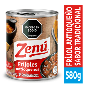 FRIJOL ZENU ANTIOQUEÑO 580g