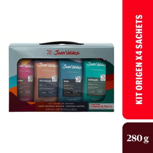 Café Juan Valdez Kit Origen 280 G X4 Unds