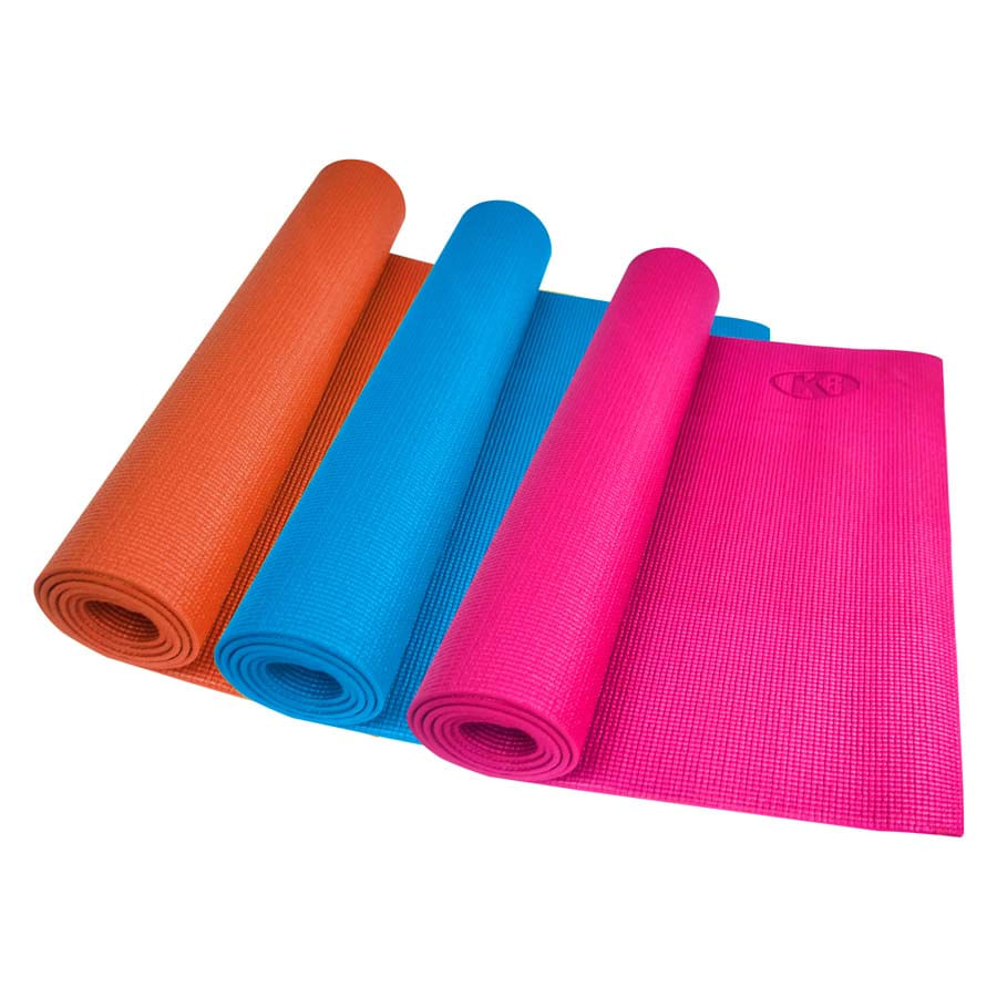 COLCHONETA MAT YOGA - K6 - PILATES TAPETE GIMNASIO 3MM - AZUL CLARO ...