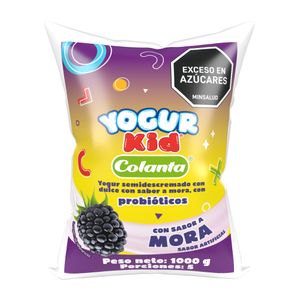 Yogur Colanta Semidescremado Dulce Mora (1000 Gr)