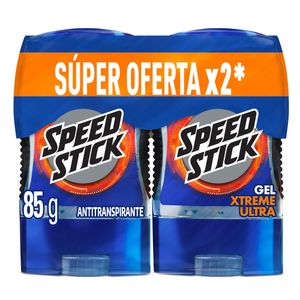 Desodorante Speed Stick Hombre 24/7 Xtreme Ultra Gel 85G X2 Unds