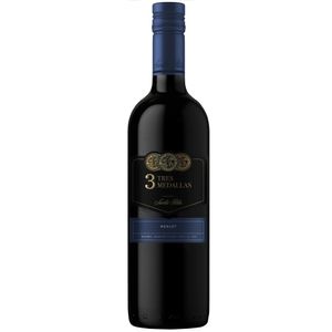 Vino Tinto Santa Rita 3 Medallas Merlot 750 Ml