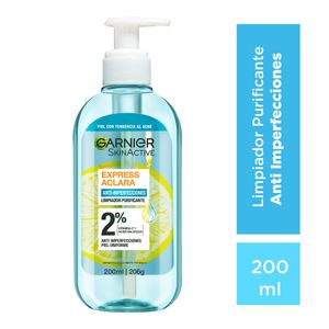 Gel Limpiador Profundo Garnier Express Aclara Anti Imperfecciones 200 ml
