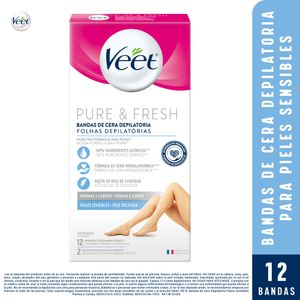 Bandas Depilatorias Veet Piernas Cuerpo x12 Und