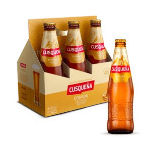 Cerveza CUSQUEÑA dorada six pack (1980 ml)