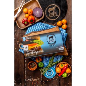 Embutido Carne Para Hamburguesa Congelada Angus Azul 750 G