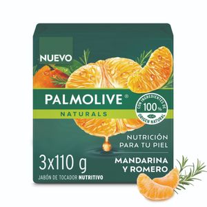 Jabón Palmolive Mandarina y Romero en barra 3x110g