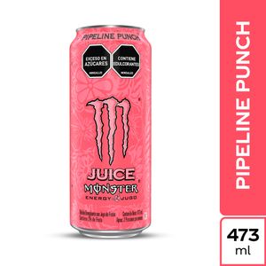 Bebida energizante MONSTER con jugo de frutas pipeline punch (473 ml)