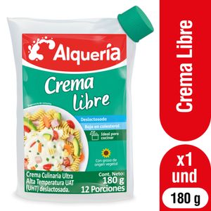 Crema Libre Deslactosada Alqueria 180g