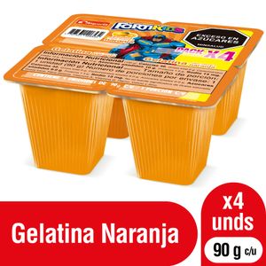 Gelatina Alqueria Naranja 90g x4unds