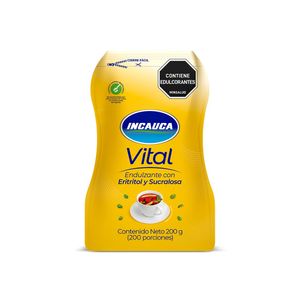 Endulzante INCAUCA VITAL con eritritol y sucralosa (200 gr)