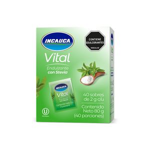 Endulzante INCAUCA VITAL con stevia (80 gr)