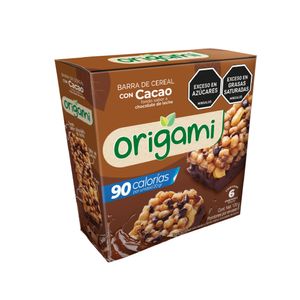 Barra de cereal ORIGAMI con cacao sabor chocolate (120 gr)