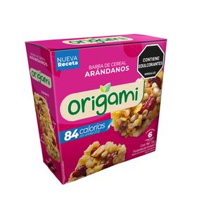 Barra Cereal Origami Arándanos x6 Und x23grs