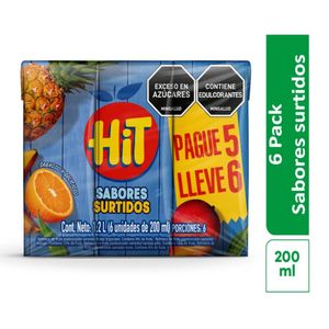 Refresco HIT surtido caja x6und (1000 ml)