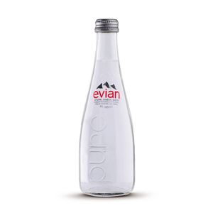 Agua Mineral Evian con Gas Botella 330 ml